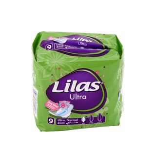 Serviettes hygiéniques Ultra mince clip normal LILAS 9 pièces  - 719