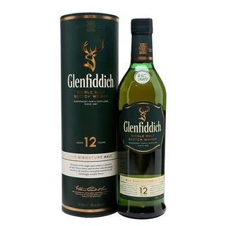 Glenfiddich 12 Years Single Malt Scotch Whisky, 750ml