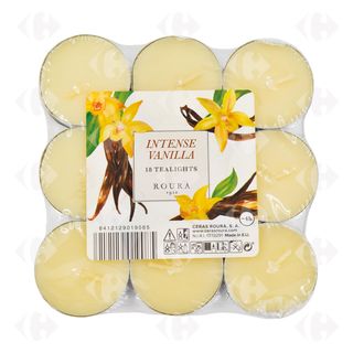 Bougie Chauffe Plat Parfumée Vanille 18 unités