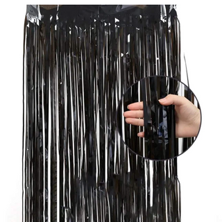 Décoration murale rideau Noir