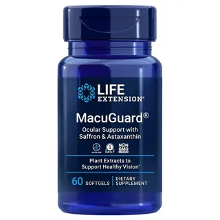 LIFE EXTENSION MACUGUARD OCULAR SUPPORT SAFRON & ASTRAXANTHIN 60S