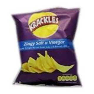 Krackles Potato Crisps Zingy Salt and Vinegar 30 g