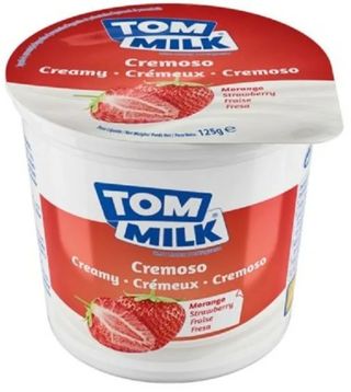 Yaourt saveur fraise 125g - TOM MILK