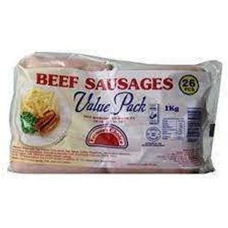 Farmer'S Choice Beef Sausagess Value Pack 1Kg