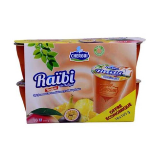 Yaourt à boire aromatisé aux fruits tropicaux Raïbi 16x170g - CHERGUI