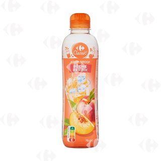 Sirop de pêche Carrefour 75cl
