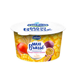 Yaourt Maxi Brassé aux fruits mangue passion céréales 200g - CHERGUI