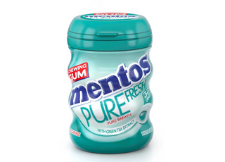 Chewing-gum Sans sucres saveur menthe Pure Fresh Winter green 56g - MENTOS