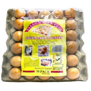 Green Farm Yellow Yolk Egg 30 Pieces Wrapped