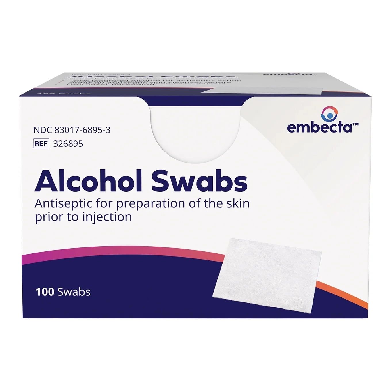 ALCOHOL PREP PAD SWABS * 100