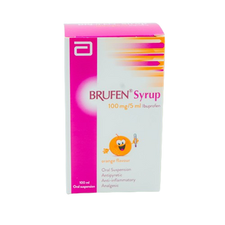 BRUFEN Orange Ibuprofen Syrup, 100ml