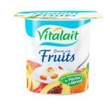 Yaourt Aux Fruits Peche Abricot Vitalait 100G