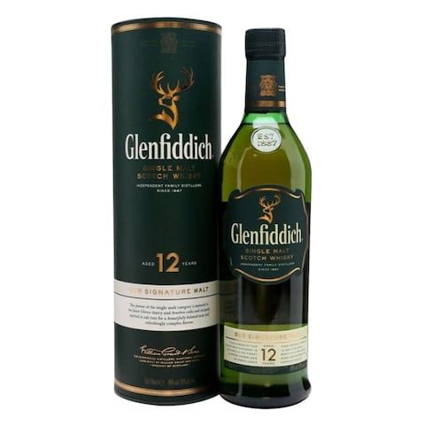 Glenfiddich 12 Year Old Single Malt Scotch Whisky 1l