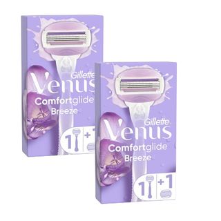 Lot x 2 Gillette Venus Comfortglide Breeze 3 blades 2 unités