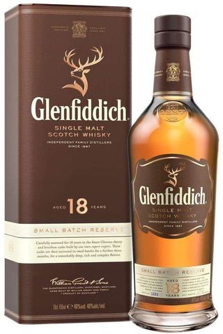 Glenfiddich 18-Year-Old Small Batch Scotch Whisky, 750ml