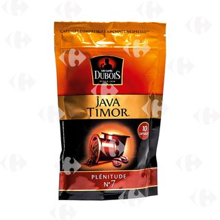 Café Capsule Plénitude Java Timor N7 X10