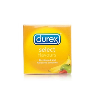 DUREX SELECT FRUITY FLAVOUR *3 CONDOMS