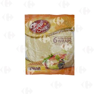Wraps de Farine de Blé Delisun, 360G 6 unités
