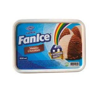 Fan Ice Vanilla And Chocolate 900Ml