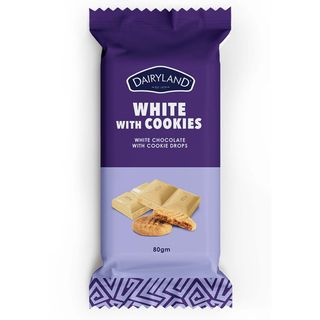 Dairyland White with Cookies Chocolate 80g