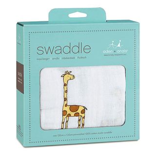 lange jungle jam giraffe classic swaddle 120/120cm