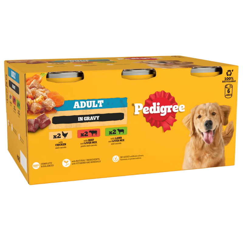 Pedigree Lamb In Gravy Adult Dog Food, 400G