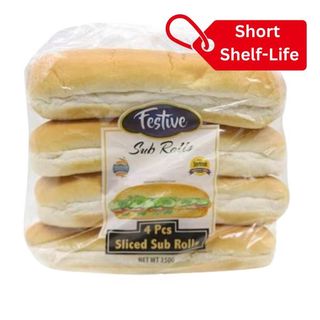 Outlet Festive sliced sub rolls 4 pieces
