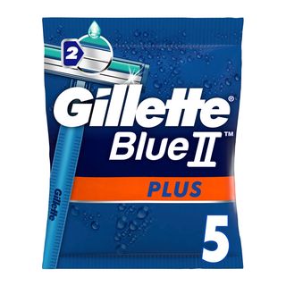 Rasoirs Jetables Blue II Plus Gillette 5 unités