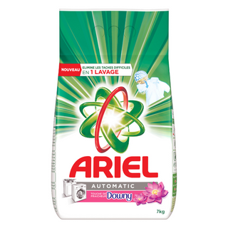 Détergent Lessive en poudre Automatique Fraicheur Downy Ariel 7Kg