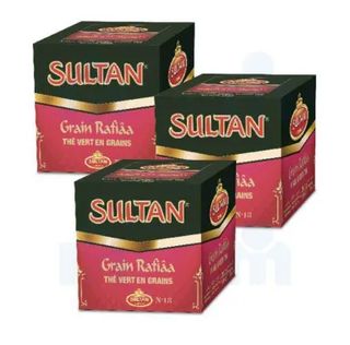 Boîtes de thé vert en grains Rafiâa 3x200g - SULTAN