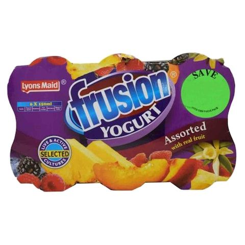 Frusion Value Pack Assorted Yoghurt 6*150ml
