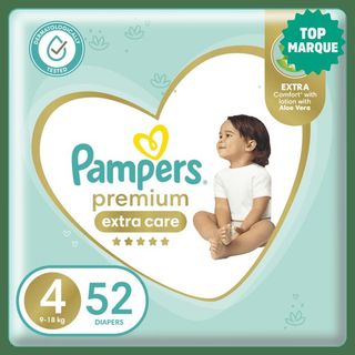 pampers premium taille 4 x52pcs