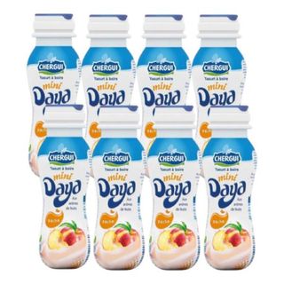 Yaourt à boire mini pêche Daya 8x170ml - CHERGUI