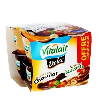 Crème Dessert Chocolat Noisette Dolce 8*100G