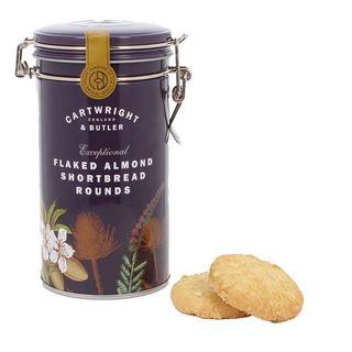 Cartwright Butler Flaked Almond Shortbread Biscuits In Tin, 200g