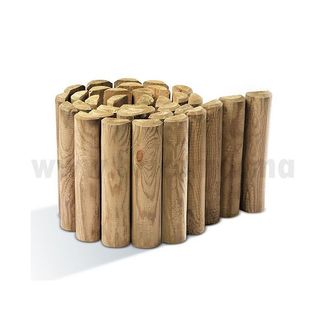 Bordure En Bois 40X200 Diam 5Cm-41921
