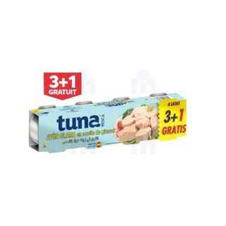 Boîtes de thon à l'huile végétale Tuna 4x80g - PESCA