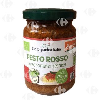 Pesto Rosso avec Tomates Séchées Vegan Bio Organica Italia 140g