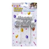 Ubl Silver Happy Birthday Candles