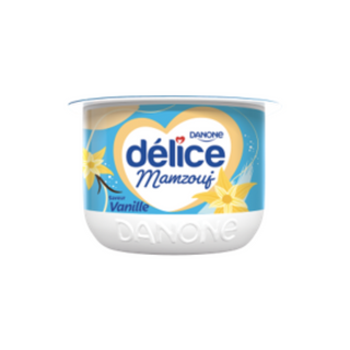 Yaourt brassé vanille DELICE DANONE 70GR  - 011