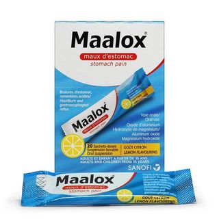 Maalox Lemon Sachets, 20 Pack
