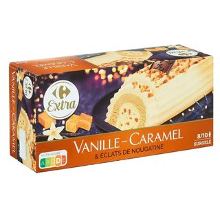 Bûche Glacée Vanille Caramel Carrefour 1L