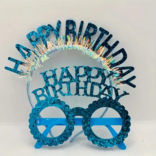 Lunette anniversaire + bandeau Bleu