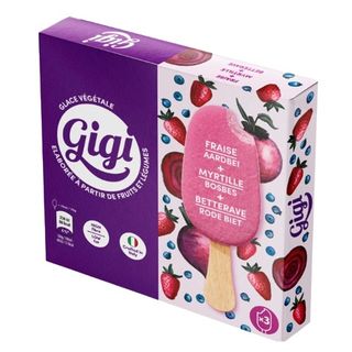 Glace Fraise Myrtille Betterave 3x210g Gigi