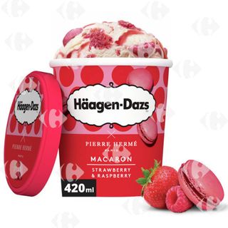 Häagen-Dazs x Pierre Hermé Pot Glace Macaron Strawberry & Rasbery 420ml
