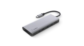 Belkin USB-C 7-in-1 Multiport Adapter, Silver