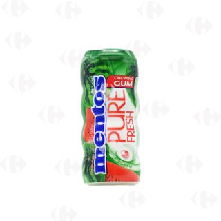 Mentos Pure Fresh Chewing-Gum Watermelon sans sucre Pocket Bottle 24,5g