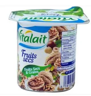 Yaourt Brasse 100Gr Vitalait Fruits Secs Et Grains