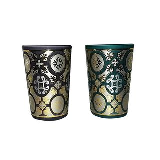 6 Verre A The Divers Motifs Bleu-Mauve-111039