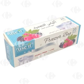 Sacs De Congélation À Double Glissière 17,8X20,3Cm 20 Unités De 1L - Use It